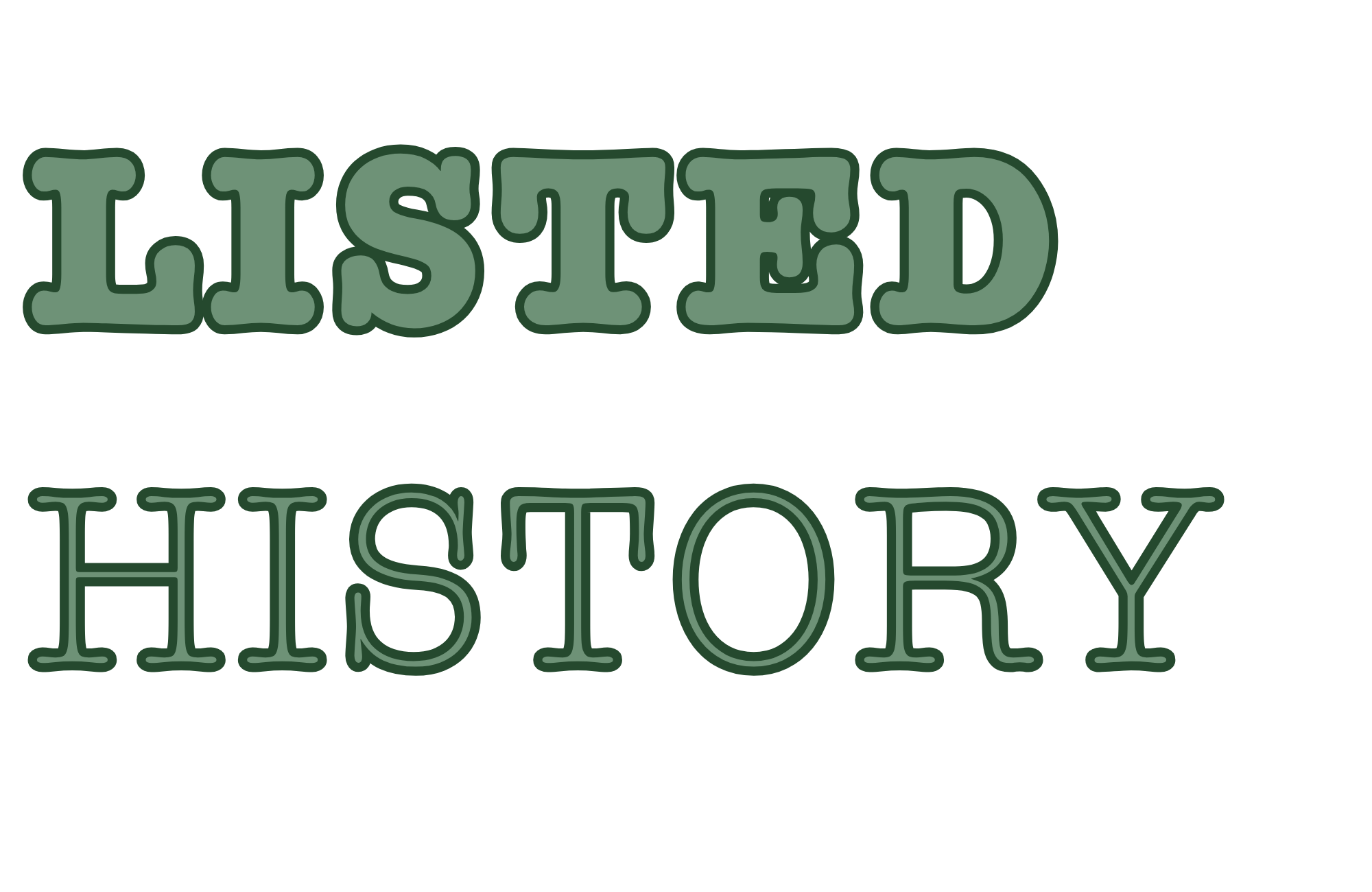 Listed History